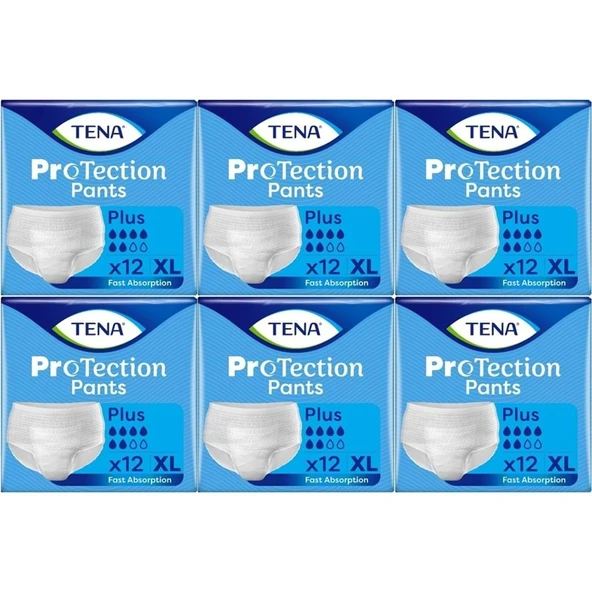 Tena ProTection Pants Plus Emici Külot Yetişkin Bezi XL - Ekstra Büyük - Extra Large 72 Adet ürün görseli 1