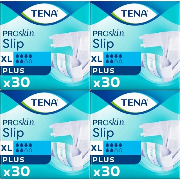 Tena Proskin Slip Plus Bel Bantlı Yetişkin Bezi XL - Ekstra Büyük - Extra Large 120 Adet ürün görseli 1
