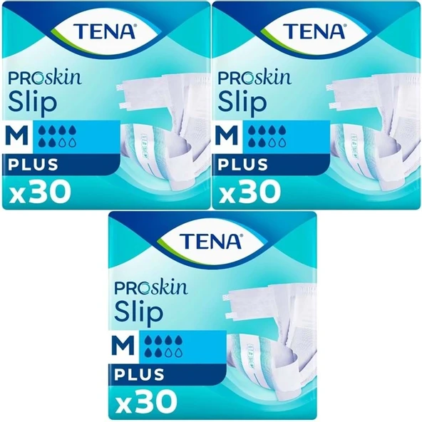 Tena Proskin Slip Plus Bel Bantlı Yetişkin Bezi M - Orta - Medium 90 Adet ürün görseli 1