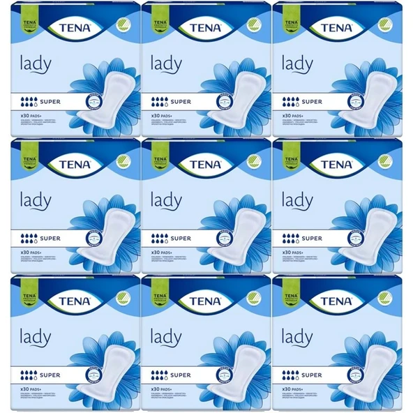 Tena Lady Süper Kadın Mesane Pedi 270 Adet ürün görseli 1