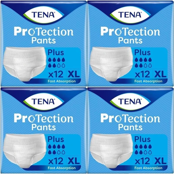 Tena ProTection Pants Plus Emici Külot Yetişkin Bezi XL - Ekstra Büyük - Extra Large 48 Adet ürün görseli 1