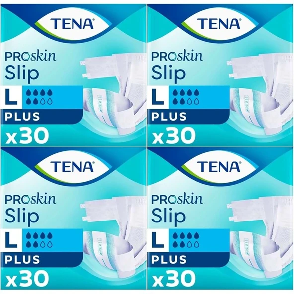 Tena Proskin Slip Plus Bel Bantlı Yetişkin Bezi L - Büyük - Large  120 Adet ürün görseli 1