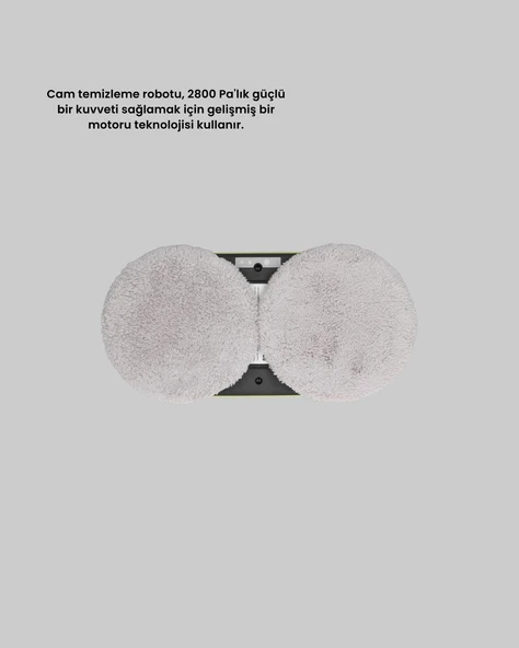 Çift Diskli Güvenli Otomatik Cam Silme Robotu - Resim 3