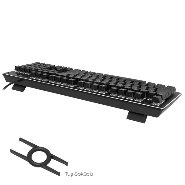 Gameforce Raider Blue Switch Rainbow Mekanik Oyuncu Klavye - Resim 5