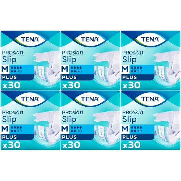 Tena Proskin Slip Plus Bel Bantlı Yetişkin Bezi M - Orta - Medium 180 Adet ürün görseli 1