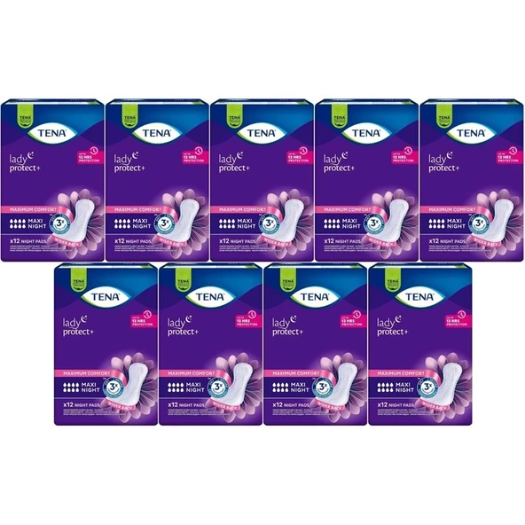 Tena Lady Protect Mesane Pedi Maxi Night Geceye Özel 108 Adet ürün görseli 1