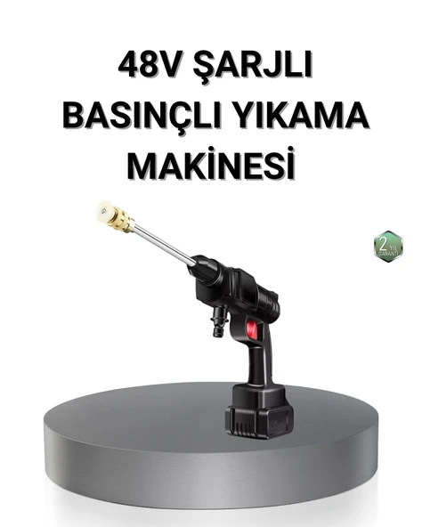 Kablosuz Basınçlı Yıkama Makinesi – 48V Güçlü Motor, 2 Pil ve Köpük Hazneli ürün görseli 1