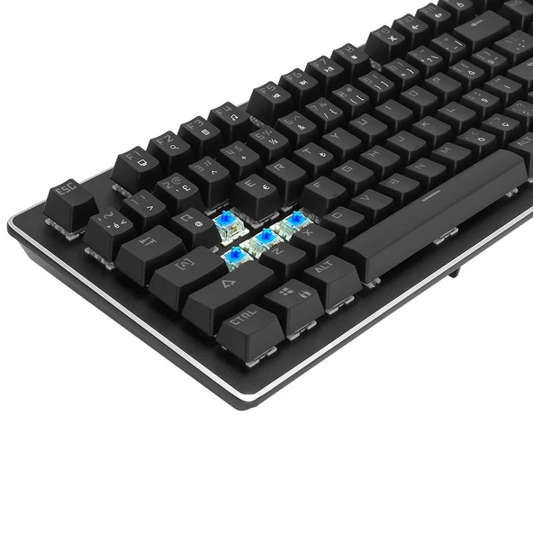 Gameforce Raider Blue Switch Rainbow Mekanik Oyuncu Klavye - Resim 4