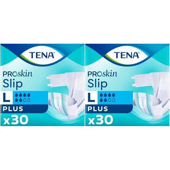 Tena Proskin Slip Plus Bel Bantlı Yetişkin Bezi L - Büyük - Large 60 Adet ürün görseli 1