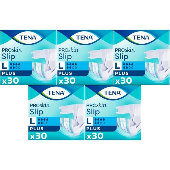 Tena Proskin Slip Plus Bel Bantlı Yetişkin Bezi L - Büyük - Large  150 Adet ürün görseli 1