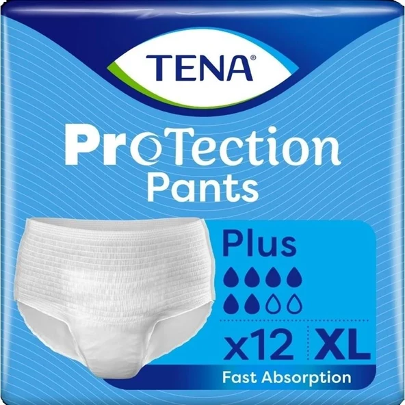 Tena ProTection Pants Plus Emici Külot Yetişkin Bezi XL - Ekstra Büyük - Extra Large 12 Adet ürün görseli 1