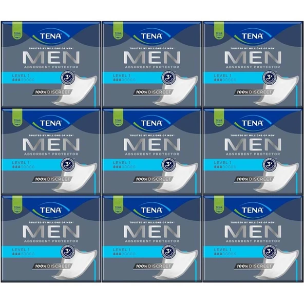 Tena Men Emici Koruma Level 1 Erkek Mesane Pedi 216 Adet ürün görseli 1