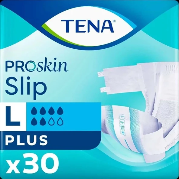 Tena Proskin Slip Plus Bel Bantlı Yetişkin Bezi L - Büyük - Large 30 Adet ürün görseli 1