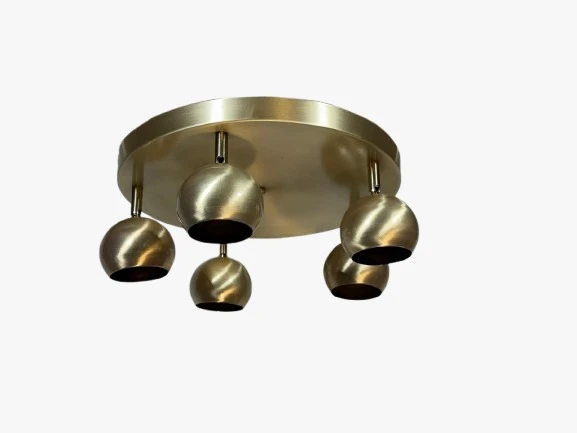 Rsylight Retro Metal Eskitme 5 Li 180 Derece Hareketli Led Spot Avize Günışığı Ampullü ürün görseli 1