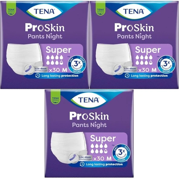 Tena Proskin Pants Süper Night Gece Emici Külot Yetişkin Bezi M - Orta - Medium 90 Adet ürün görseli 1