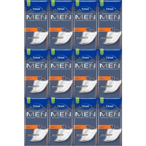 Tena Men Emici Koruma Level 3 Erkek Mesane Pedi 192 Adet ürün görseli 1