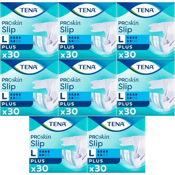 Tena Proskin Slip Plus Bel Bantlı Yetişkin Bezi L - Büyük - Large  240 Adet ürün görseli 1