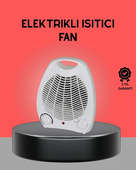 Mini Elektrikli Isıtıcı 2000W – Termostatlı Fanlı Isıtma, Taşınabilir Tasarım ürün görseli 1