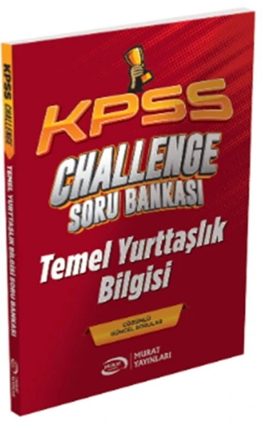 KPSS Temel Yurttaşlık Bilgisi Vatandaşlık CHALLENGE Soru Bankası Murat Yayınları ürün görseli 1