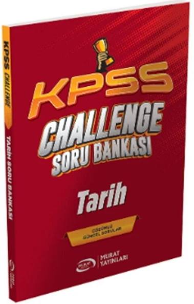 KPSS Tarih CHALLENGE Soru Bankası Murat Yayınları ürün görseli 1