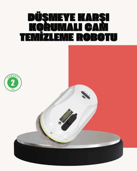 UPS Destekli Düşmeye Karşı Korumalı Cam Temizleme Robotu ürün görseli 1