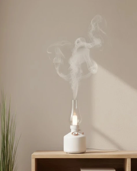USB Şarjlı Gaz Lambası Modeli Nano Mist Aromaterapi Nemlendirici 280 ml ürün görseli 1