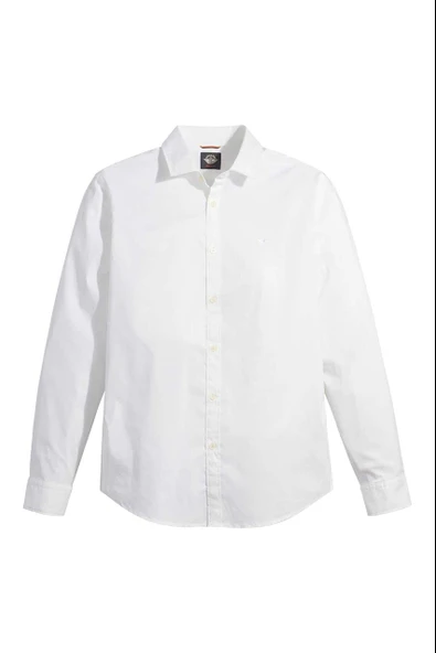 Refined Poplin Beyaz Gömlek Beige Beige S - Resim 5