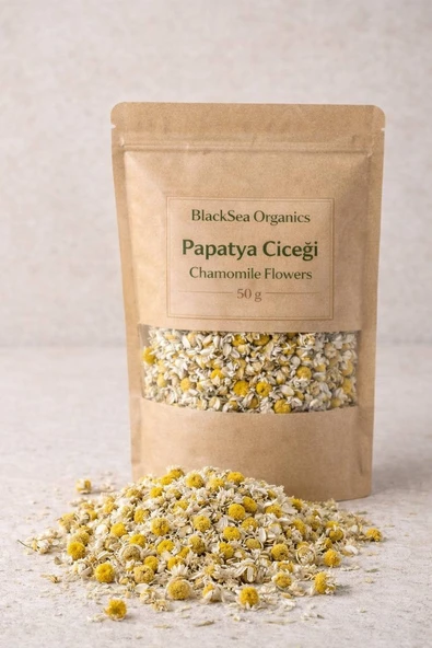 BlackSea Organics Papatya Çiçeği 50 g - Chamomile Flowers - Doğal Kurutulmuş ürün görseli 1
