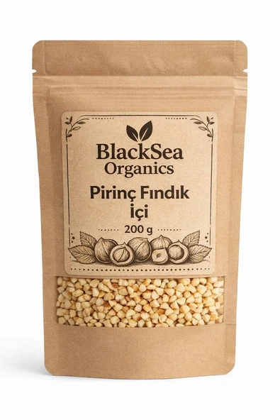 BlackSea Organics - 2025 Yeni Mahsul - Taze Öğütülmüş Pirinç Fındık (Kıyılmış Fındık) 200 g ürün görseli 1