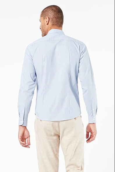 Refined Poplin Mavi Gömlek Blue Blue M - Resim 2