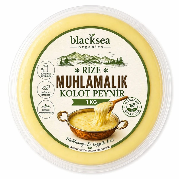 Rize Muhlamalık Kolot Peynir 1 KG - BlackSea Organics - Doğal & Katkısız - Uzayan Tel Yapılı ürün görseli 1
