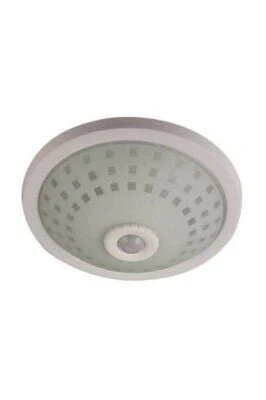 NİSALUCE E-2002 TAVAN ARMATÜR ( CAMLI  KAFES ) ( 360° HAREKET SENSÖRLÜ=5MT ALGI ) (2 ADET E27 AMPUL DUYLU )*12 ürün görseli 1