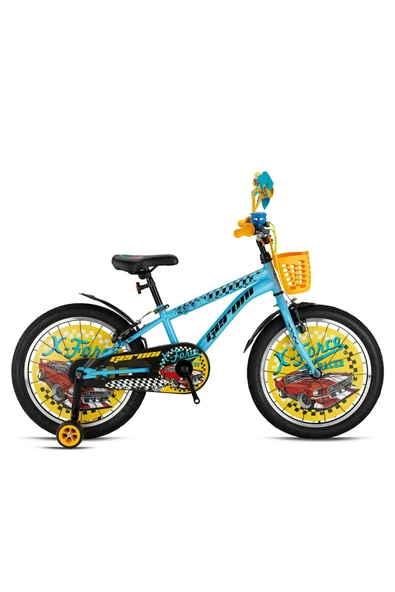 X-FORCE - 16" MTB - 10' - Vitessiz - V.B - Mavi-Siyah/Sarı ürün görseli 1