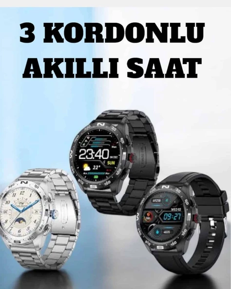Akıllı Saat Arama Cevaplayan Titreşim Özelliğiyle Bildirim Görebilen ürün görseli 1