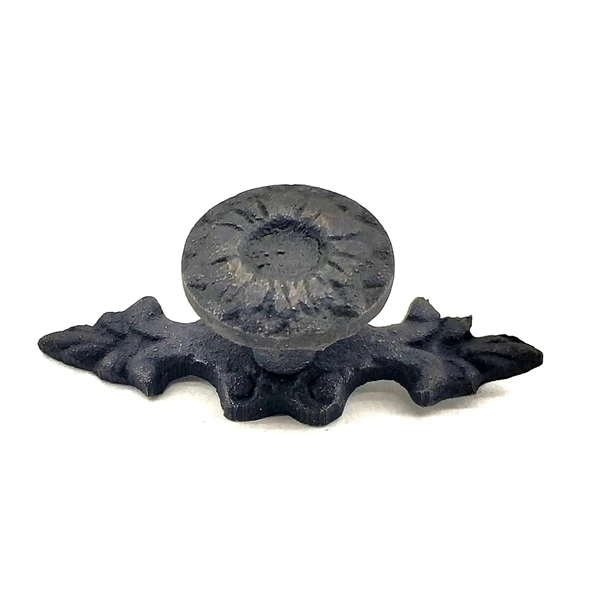 Antika Tarz Dekoratif Pirinç Çiçek Düğme - 20x53 Mm, Oksit ürün görseli 1