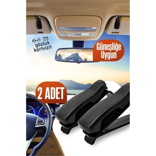 Turk Araç Gözlük Tutucu Güneşliğe Uygun Mini 2 ADET ürün görseli 1