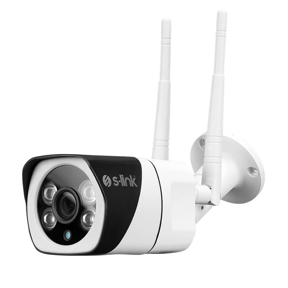 S-LINK DF-803W Akıllı Güvenlik Kamerası WiFi 2Mpix 3.6mm Lens 10m. Gece Görüşü Micro SD Kartlı TUYA Yazılım(1923) ürün görseli 1