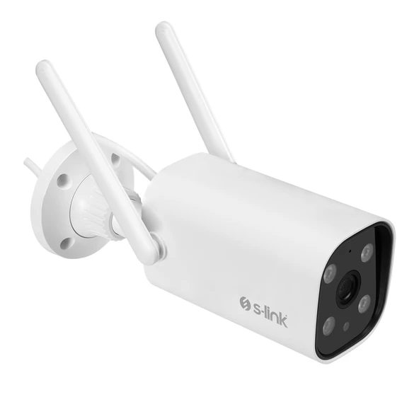 S-LINK SL-BLT01 Akıllı Güvenlik Kamerası WiFi 2Mpix 3.6mm Lens 10m. Gece Görüşü Micro SD Kartlı TUYA Yazılım Büyük Kasa(1923) ürün görseli 1