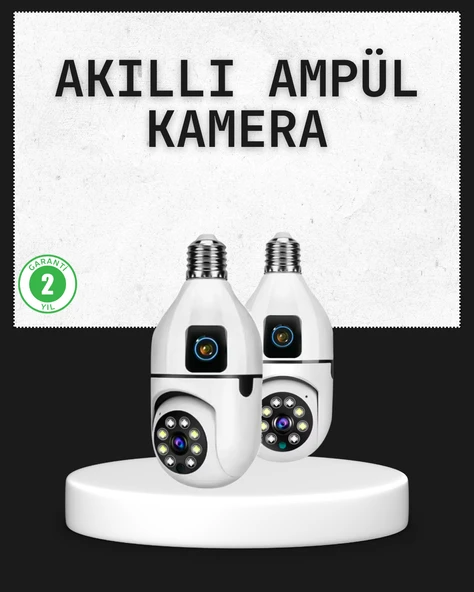 Tak Çalıştır Ampul Kamera - Full HD 1080P Kablosuz Güvenlik Çözümü ürün görseli 1