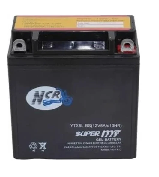 AKÜ 12V-5AH (12N5L-BS) 43001 CUP-100 NCR ürün görseli 1