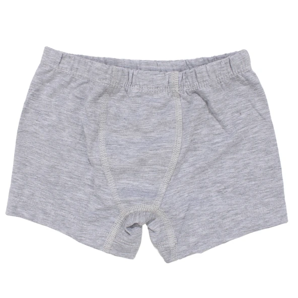 Erkek Çocuk Gri Lastikli Düz Renk Boxer ürün görseli 1
