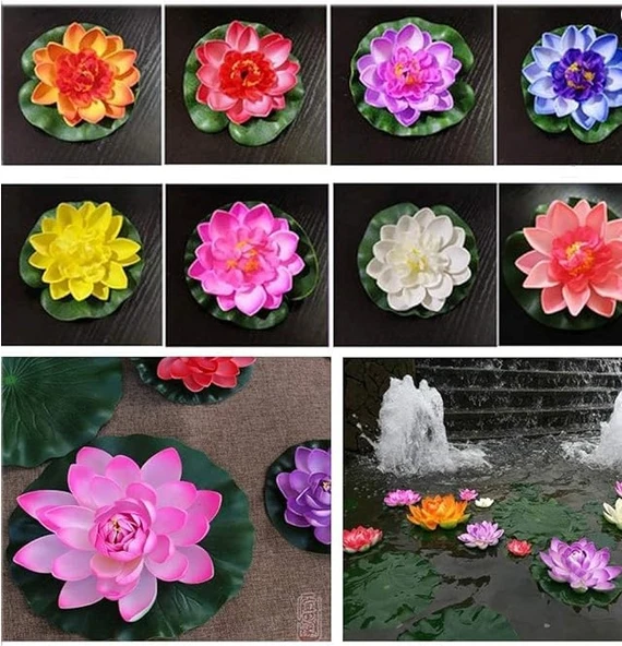 Dekoratif Yapay Lotus Çiçeği - Resim 4