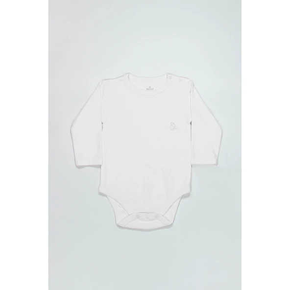 Bistyle Natural Basic Style Uzun Kol Body 17104 Beyaz ürün görseli 1