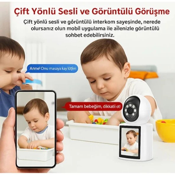 Akıllı Ev Kamerası 2.4 GHz - Resim 3
