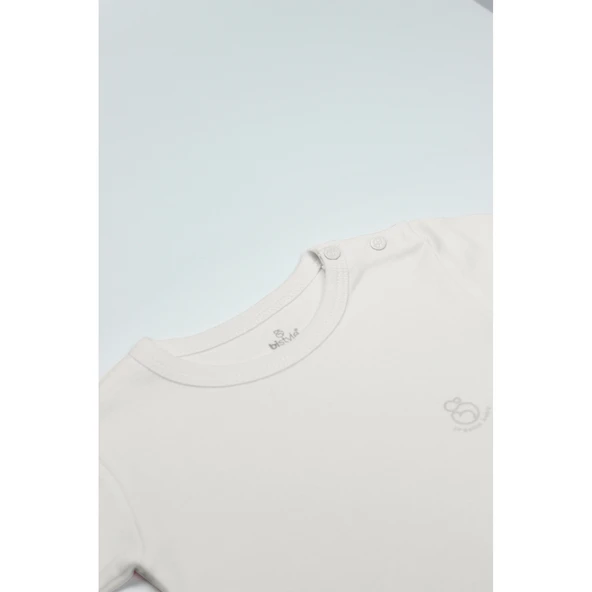 Bistyle Natural Basic Style Uzun Kol Body 17104 Ekru - Resim 2
