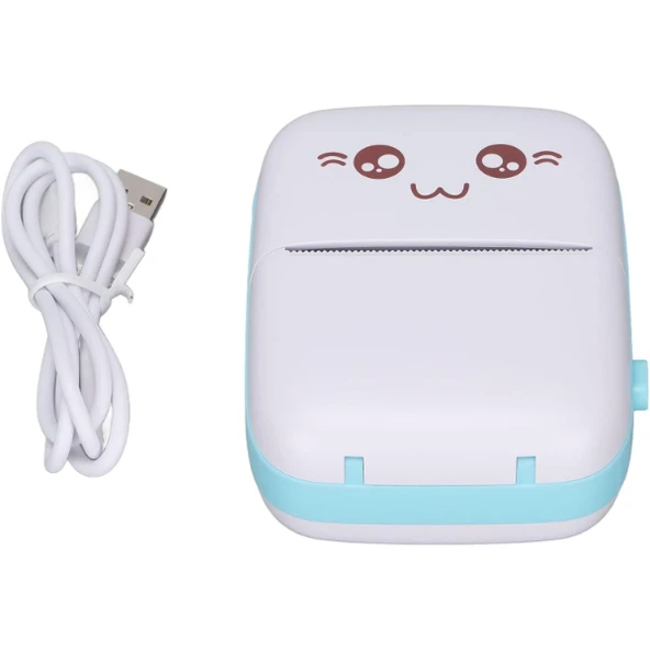 Sevimli Mini Taşınabilir Yazıcı Printer - Resim 3