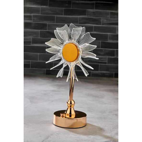 Çiçek Tasarımlı LED Masa Lambası - Resim 3