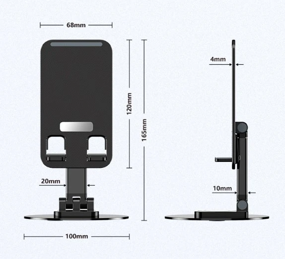 Katlanabilir Telefon Tablet Tutucu Stand - Resim 6