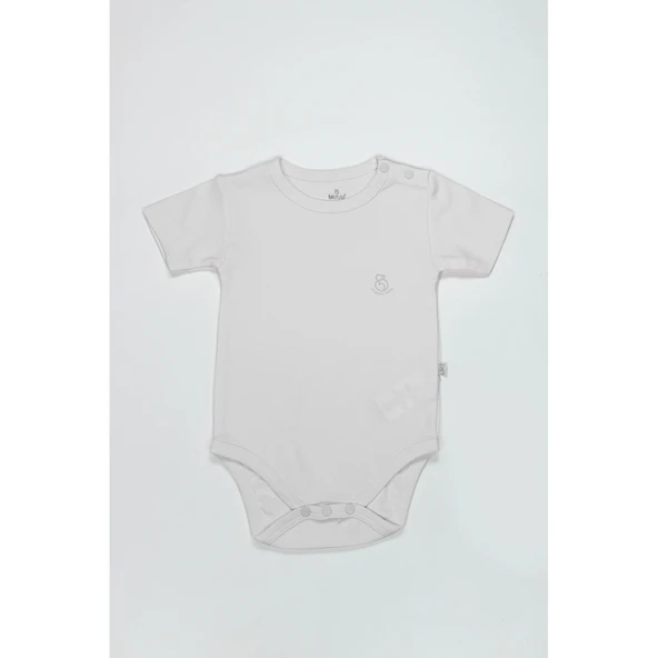 Bistyle Organik Natural Basic Style Yarım Kol Body Bs17103 Beyaz ürün görseli 1