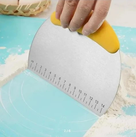 Paslanmaz Çelik Hamur Kesme ve Şekillendirme Spatulası ürün görseli 1